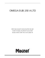 Magnat Audio Omega Sub 250 A LTD Owner'S Manual preview