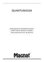 Magnat Audio Quantum 630A Owner'S Manual preview