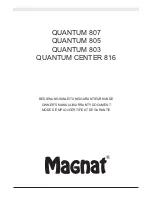 Предварительный просмотр 1 страницы Magnat Audio QUANTUM 807 Owner'S Manual