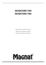 Предварительный просмотр 1 страницы Magnat Audio SIGNATURE 1109 Owner'S Manual/Warranty Document