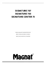 Preview for 1 page of Magnat Audio SIGNATURE 707 Owner'S Manual/Warranty Document