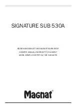 Preview for 1 page of Magnat Audio SIGNATURE SUB 530A Owner'S Manual/Warranty Document