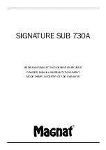 Preview for 1 page of Magnat Audio SIGNATURE SUB 730A Owner'S Manual/Warranty Document