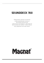 Preview for 1 page of Magnat Audio Sounddeck 700 Important Notes For Installation & Warranty Card