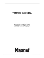 Magnat Audio TEMPUS SUB 300A Owner'S Manual preview