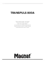 Preview for 1 page of Magnat Audio TRANSPULS 800A Important Notes For Installation & Warranty Card