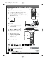 Предварительный просмотр 2 страницы Magnavox 13MC3206 - Tv/dvd Combination Quick Start Manual