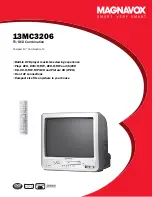 Preview for 1 page of Magnavox 13MC3206 - Tv/dvd Combination Specifications