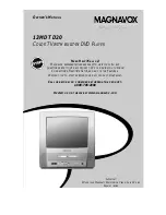 Preview for 1 page of Magnavox 13MDTD20 - Dvd-video Player Owner'S Manual