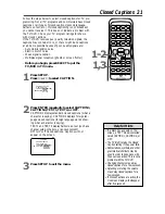 Preview for 21 page of Magnavox 13MDTD20 - Dvd-video Player Owner'S Manual