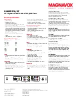 Preview for 2 page of Magnavox 15MF237S - Hook Up Guide Specification