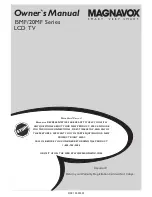 Magnavox 15MF500T - 15" Lcd Tv Owner'S Manual preview