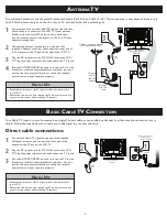 Preview for 4 page of Magnavox 15MF605T - 15" Lcd Tv Quick Setup Manual