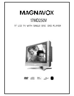 Preview for 1 page of Magnavox 17MD250V - Lcd 17 Inch User Manual