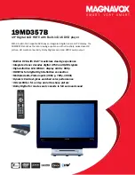 Preview for 1 page of Magnavox 19MD357B - Hook Up Guide Specification