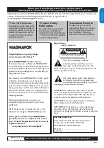 Preview for 2 page of Magnavox 19MF338B - 19" LCD TV User Manual