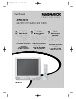 Предварительный просмотр 1 страницы Magnavox 20MC4206 - Tv/dvd Combination User Manual