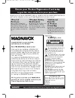 Preview for 2 page of Magnavox 20MC4304 - Tv/dvd/vcr Combination Owner'S Manual