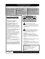 Предварительный просмотр 2 страницы Magnavox 20MF Series User Manual