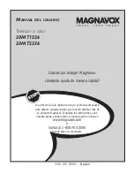 Предварительный просмотр 1 страницы Magnavox 20MT1336 - 20" Color Tv (Spanish) Manual Del Usuario