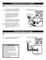 Предварительный просмотр 5 страницы Magnavox 20MT1336 - 20" Color Tv (Spanish) Manual Del Usuario