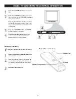 Preview for 6 page of Magnavox 20MT4405 - 20" Real Flat Stereo Tv User Manual