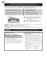 Preview for 2 page of Magnavox 22ME601B Owner'S Manual