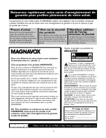 Preview for 3 page of Magnavox 23MT2336 - 23" Stereo Tv Manuel D'Utilisation