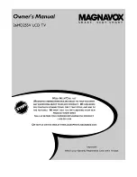 Magnavox 26MD255V - 26" Lcd-tv Owner'S Manual предпросмотр