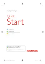 Preview for 1 page of Magnavox 26MF330B/F7 Quick Start Manual
