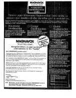 Предварительный просмотр 2 страницы Magnavox 27C550 Owner'S Manual