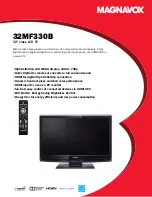 Preview for 1 page of Magnavox 32MF330B/F7 Quick Manual