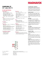 Preview for 2 page of Magnavox 32MF330B/F7 Quick Manual