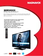 Magnavox 32MV402X Specifications preview