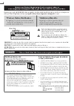 Preview for 2 page of Magnavox 37MD311B Owner'S Manual