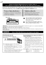 Preview for 2 page of Magnavox 37MF301B Owner'S Manual