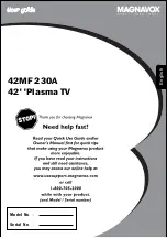 Preview for 1 page of Magnavox 42MF 230A User Manual