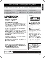 Preview for 3 page of Magnavox 42MF438B - 42" LCD TV User Manual