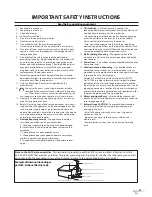 Preview for 3 page of Magnavox 42MF439B - 42" LCD TV User Manual