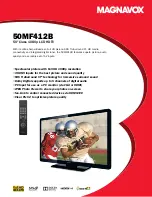 Magnavox 50MF412B Specifications preview