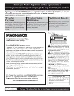 Preview for 8 page of Magnavox 50ML6200D - 50" Rear Projection TV User Manual