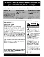 Preview for 41 page of Magnavox 50ML8105D - Quickuse Owner'S Manual