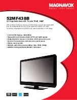 Preview for 1 page of Magnavox 52MF438B/F7 Brochure