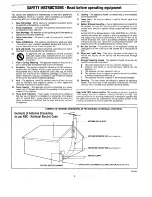 Preview for 3 page of Magnavox 6P4851C Owner'S Manual & Safety Instructions