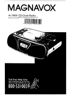 Предварительный просмотр 1 страницы Magnavox AJ 3920 Manual Del Usuario