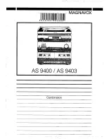 Preview for 1 page of Magnavox AS 9400 Quick Manual