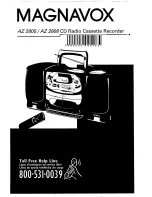 Предварительный просмотр 1 страницы Magnavox AZ 2805 Operating Manual