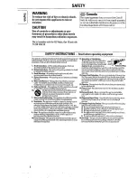 Предварительный просмотр 3 страницы Magnavox AZ 2805 Operating Manual