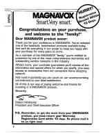 Preview for 8 page of Magnavox AZ 7266 Operating Instructions Manual