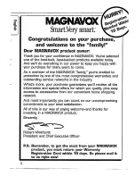 Preview for 4 page of Magnavox AZ 7461 Operating Instructions Manual